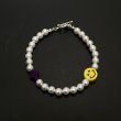 画像1: INCOGNITO / pearl beads bracelet w/ cross (1)