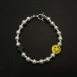 画像1: INCOGNITO / pearl beads bracelet w/ cross (1)