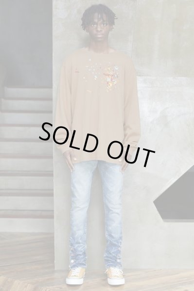 画像3: MLVINCE®︎ / embroidery drip crew (3)