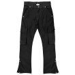 画像1: ASKYURSELF / adjustable flare cargo pants (1)