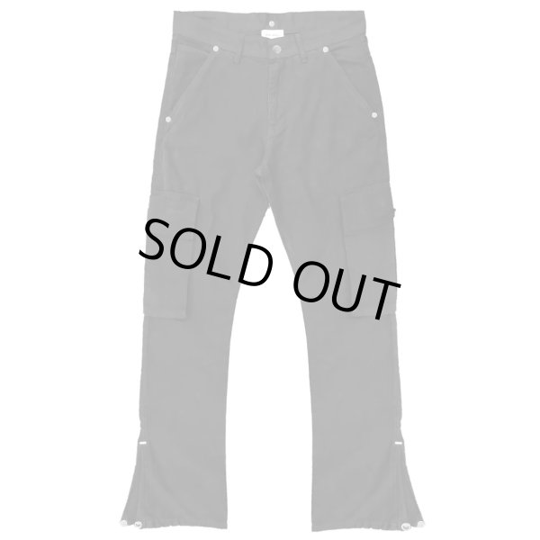 画像1: ASKYURSELF / adjustable flare cargo pants (1)