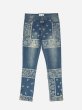 画像1: PROFOUND / bandana paisley denim jeans (1)