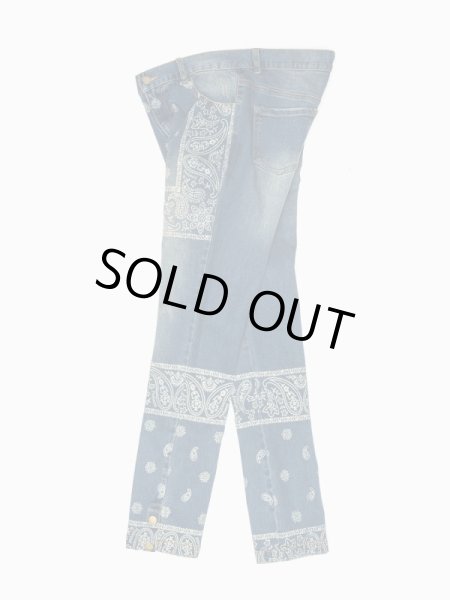 画像3: PROFOUND / bandana paisley denim jeans (3)