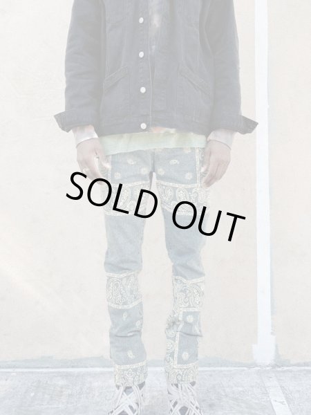 画像4: PROFOUND / bandana paisley denim jeans (4)