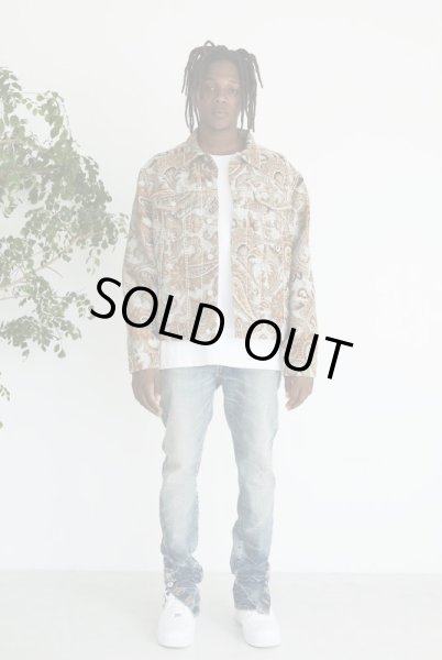 画像3: MLVINCE®︎ / paisley jacquard trucker jacket (3)