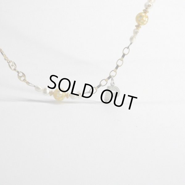 画像2: SPARKING × PHILLY / mirror ball pearl necklace gold (2)