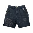 画像1: INNOCENCE / reworked sashiko shorts black (1)