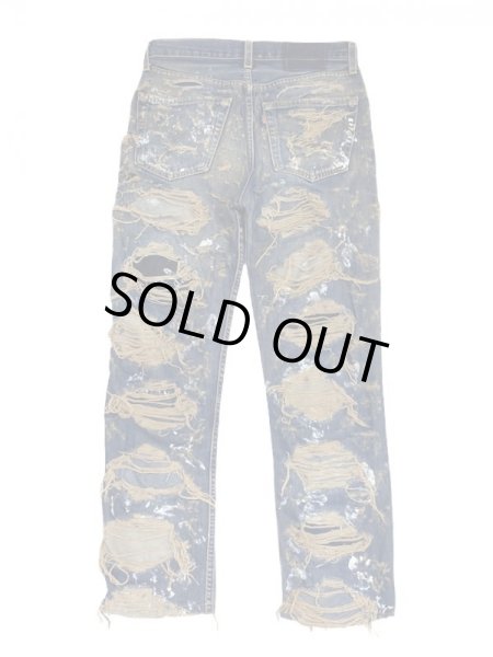 画像2: INNOCENCE / reworked damage denim pants blue (2)