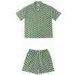 画像1: VANDYTHEPINK / BURGER mono hawaiian set-up green (1)