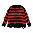 画像1: A GOOD BAD INFLUENCE / kc damaged border knit (1)