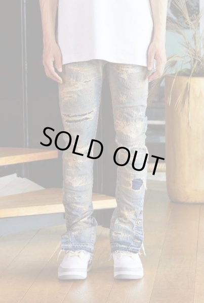 画像3: MLVINCE®︎ / type-1 slim destroyed jeans (3)