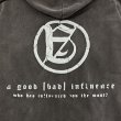 画像4: A GOOD BAD INFLUENCE / washed logo hoodie (4)