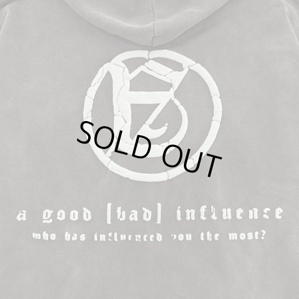 画像4: A GOOD BAD INFLUENCE / washed logo hoodie (4)