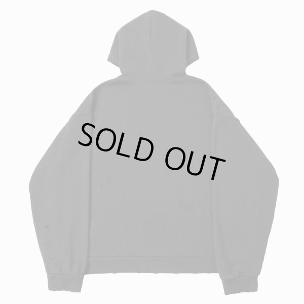 画像2: PROFOUND / heavy distressed ripped vintage hoodie (2)