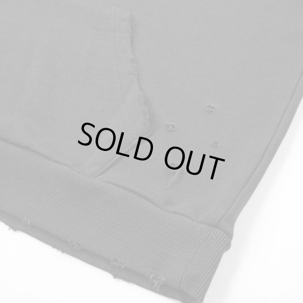 画像4: PROFOUND / heavy distressed ripped vintage hoodie (4)