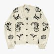画像1: PROFOUND / knit paisley cardigan sweater in vintage (1)