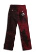 画像2: SUNDAYOFFCLUB / bloody dyed logo artwark embroidered snap denim pants (2)