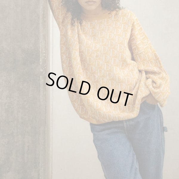 画像2: VANDYTHEPINK / "VIOR" logo knit canary yellow (2)