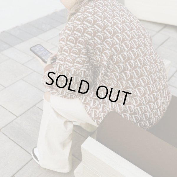 画像2: VANDYTHEPINK / "VIOR" logo knit coffee brown (2)