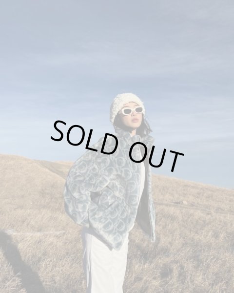 画像5: VANDYTHEPINK / monogram fur jacket blue (5)