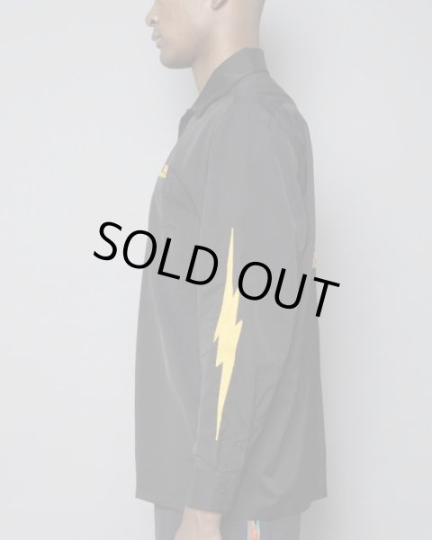 画像4: TAIN DOUBLE PUSH / embroidery open collar shirts (4)