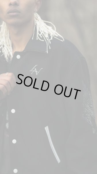 画像5: LAST NEST / feather varsity jacket (5)