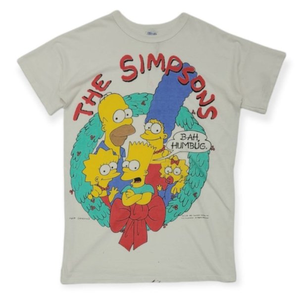 画像1: 【USED】90’s THE SIMPSONS / s/s tee  / white (1)