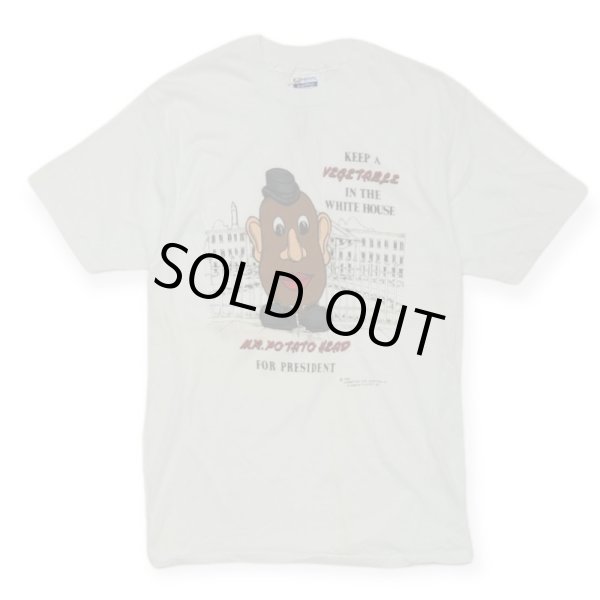 画像1: 【DEAD STOCK】87’s POTATO HEAD / s/s tee  / white (1)