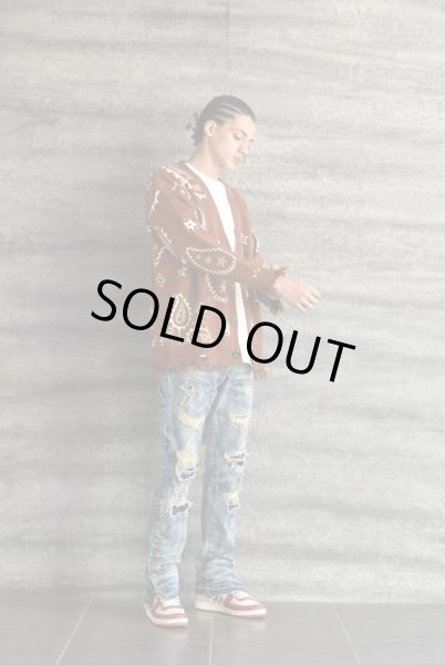 画像5: MLVINCE®︎ / paisley distressed cardigan (5)