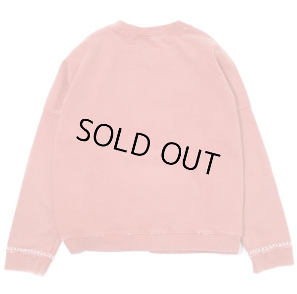 画像2: INNOCENCE / oversized sashiko sweat shirts red (2)