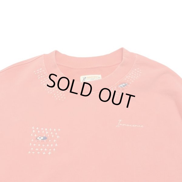 画像3: INNOCENCE / oversized sashiko sweat shirts red (3)