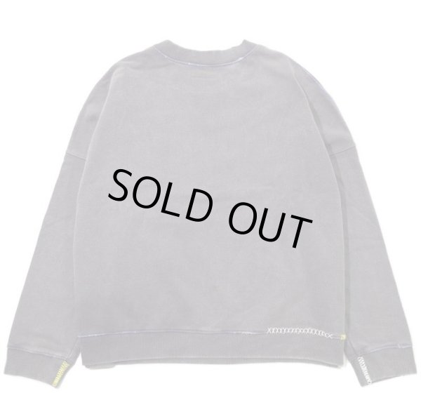 画像2: INNOCENCE / oversized sashiko sweat shirts purple (2)