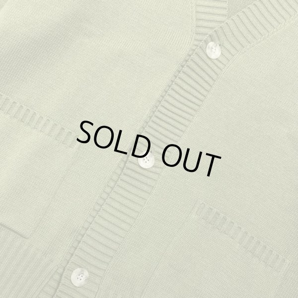 画像4:  LAID BACK / summer knit cardigan grass (4)