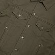 画像3:  LAID BACK / french terry tracker jacket khaki (3)