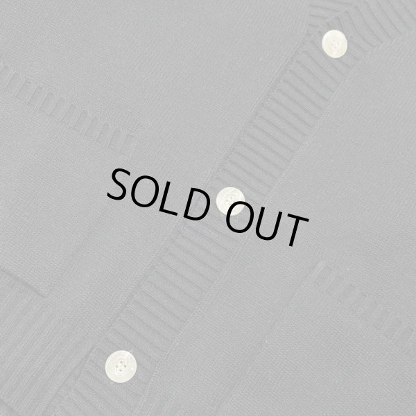 画像4:  LAID BACK / summer knit cardigan black (4)