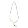 画像1: SPARKING × ORCHARD / potato pearl necklace white single banana top gold (1)