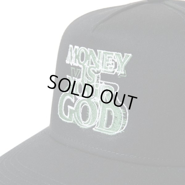 画像2: STUDIO33 / money is yous god 5panel cap othello exclusive green (2)