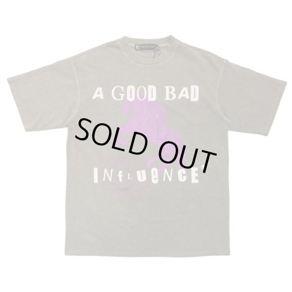 画像1: A GOOD BAD INFLUENCE / horses logo washed tee (1)