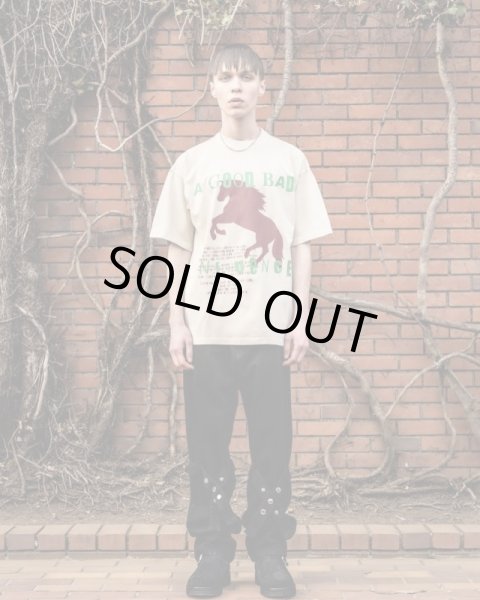 画像4: A GOOD BAD INFLUENCE / horses logo washed tee (4)