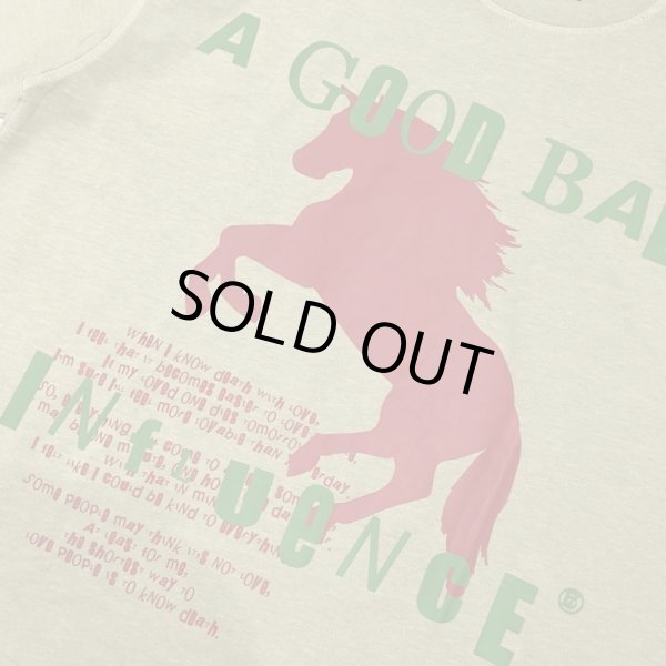 画像3: A GOOD BAD INFLUENCE / horses logo washed tee (3)