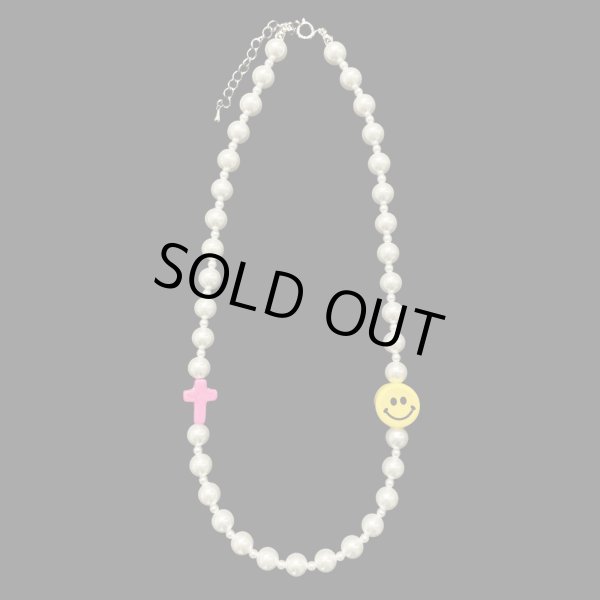 画像1: INCOGNITO / pearl beads necklace pink (1)