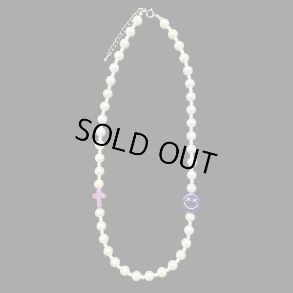 画像1: INCOGNITO / pearl beads necklace purple (1)