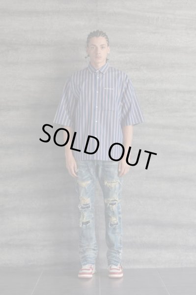 画像3: MLVINCE®︎ / striped s/s shirt blue (3)