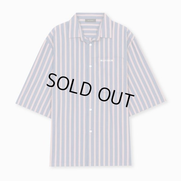 画像1: MLVINCE®︎ / striped s/s shirt blue (1)