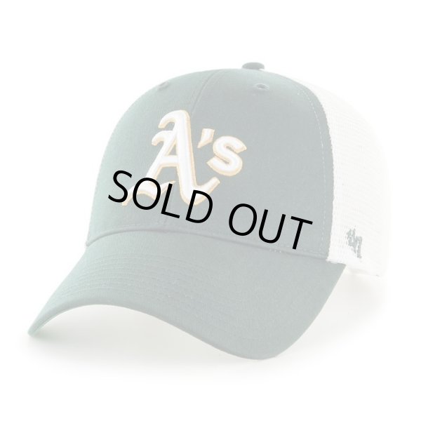 画像1: ’47 / OAKLAND ATHLETICS MESH '47 MVP CAP dark green (1)