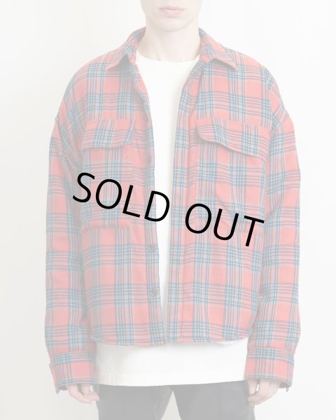 画像3: TAIN DOUBLE PUSH / all in my head check boa shirts (3)