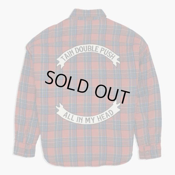 画像2: TAIN DOUBLE PUSH / all in my head check boa shirts (2)