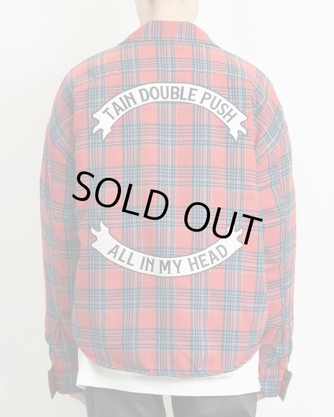 画像4: TAIN DOUBLE PUSH / all in my head check boa shirts (4)