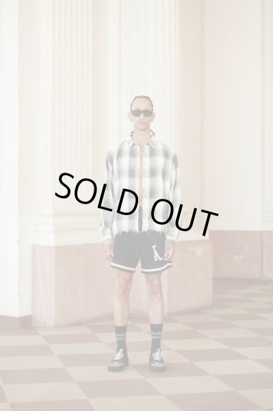 画像2: ASKYURSELF / vintage raw wrinkled flannel (2)