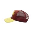 画像2: VANDYTHEPINK / original burger shop trucker hat burgundy/gold (2)